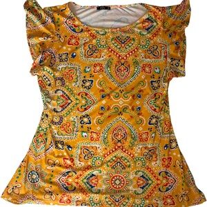 Colorful Paisley Print Women's Dress